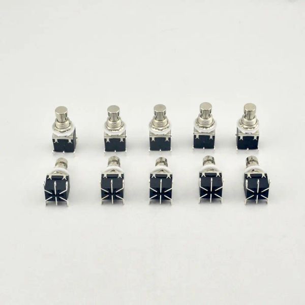 Cabos new10 pcs dpdt trava stapp food switch para pedais de guitarra caixa de stomp de metal