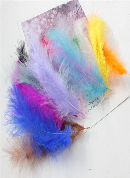 100 PCSLOT Marabou peru penas para artesanato decoração de casamentos plumas acessórios de roupas FEANTO FEATHERS2965258