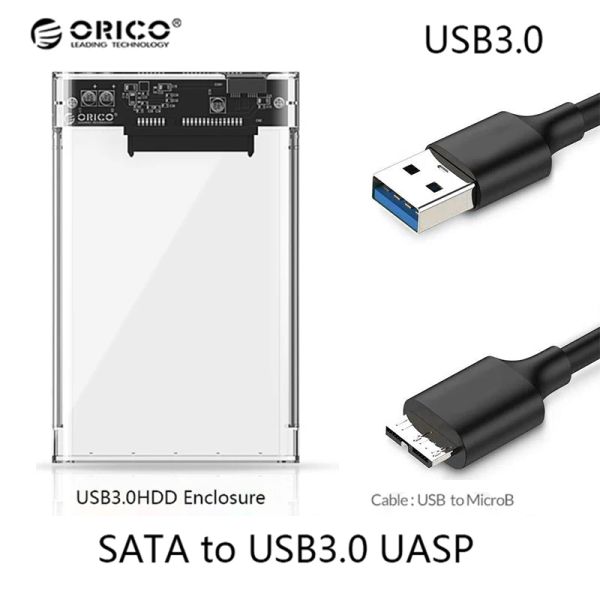 Gehege SSD SATA HDD 2,5 Zoll Transparent SATA zu USB SSD 1 TB SSD Hartscheibe Disco duro externo Disque dur externe Festplatte 1 TB Orico