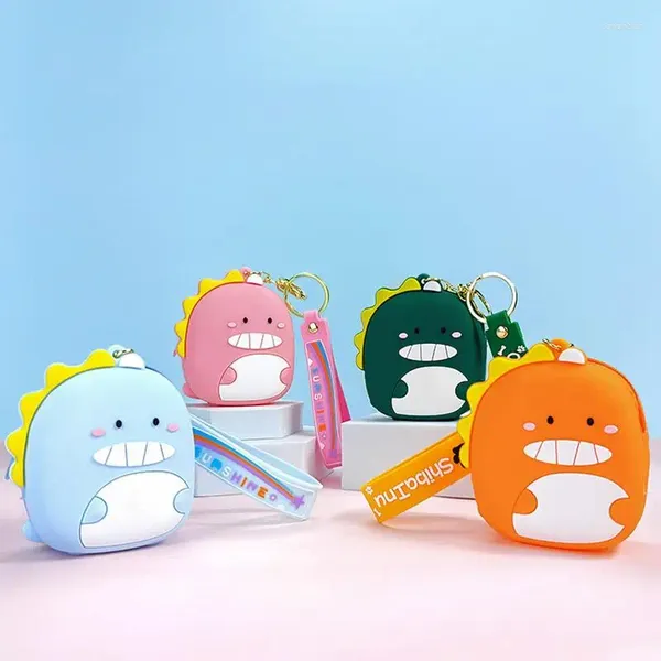 Depolama Çantaları Sikke Silikon Çantası Sevimli Peluş Peluş Panda Hayvan Karikatür Bayan Anime Anahtar