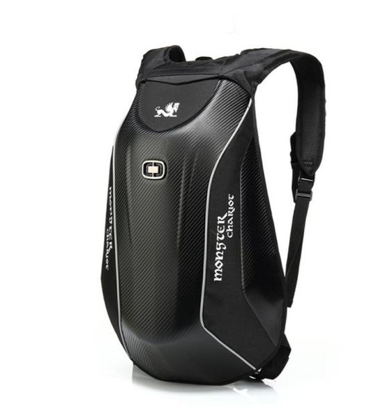 Borsa per casco per motociclisti in fibra di carbonio Waterproof Moto Moto Moto Backpack espandibile Borse da viaggio per valigie per bagagli 3048L6933285