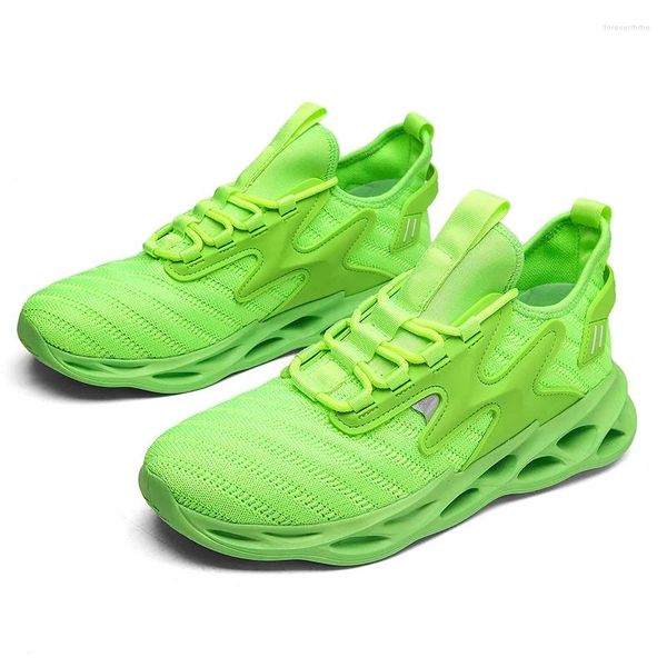 Scarpe casual marca di scarpe da ginnastica verde uomo di buona qualità Light Atletic Light da corsa traspirante Sports Training Footwear