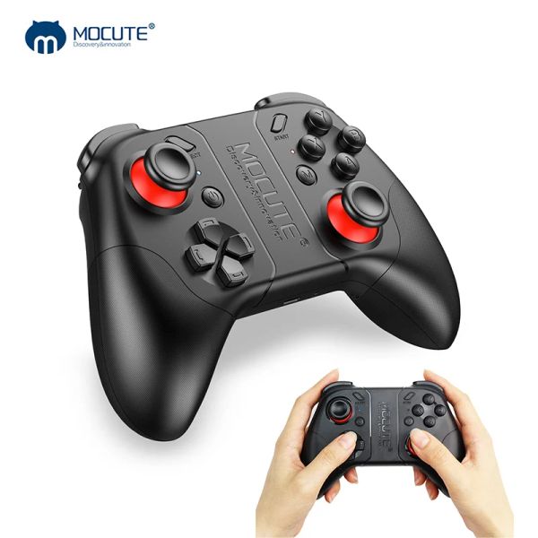 Gamepads mocute 053 gamepad telefone joypad Android joystick pc pad wireless vr controle remoto bloco para smartphone vr tv smart