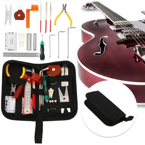 Cavi 1Set Guitar Manutenzione Strumento di riparazione Strumento Strumento String Organizzatore String String Azione Struttura Rigno Strumento di misurazione di Misurazione Impostazioni FIN FIN