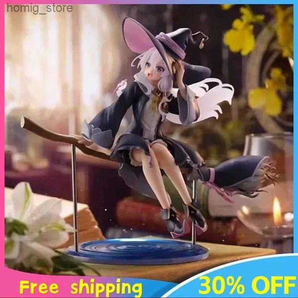 Action Toy Figures 21 cm Wandering Witch Il viaggio di Elaina Fly to the Sky Anime Figura Kawaii PVC Modello periferiche periferiche Figure Manga Gift Toy Y240415