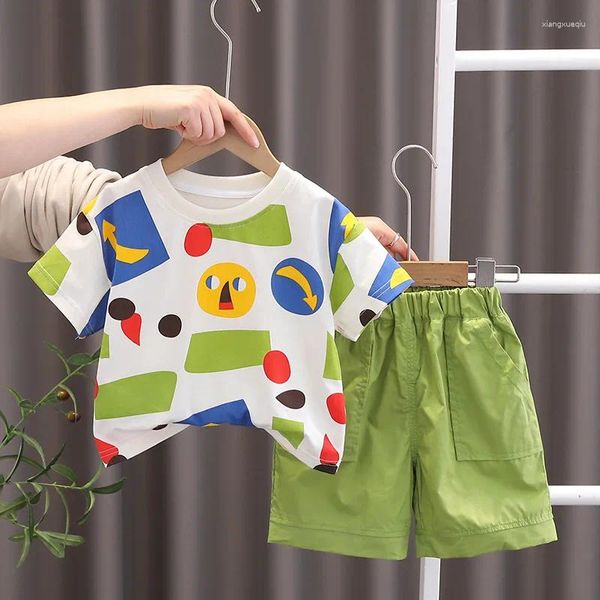 Kleidungsstücke Summer Boys Kleidung Kurzarm T-Shirts Shorts 2pcs/Set Sports Suits für Kinder Kinder Trailsuits Kleinkind Baby-Outfits