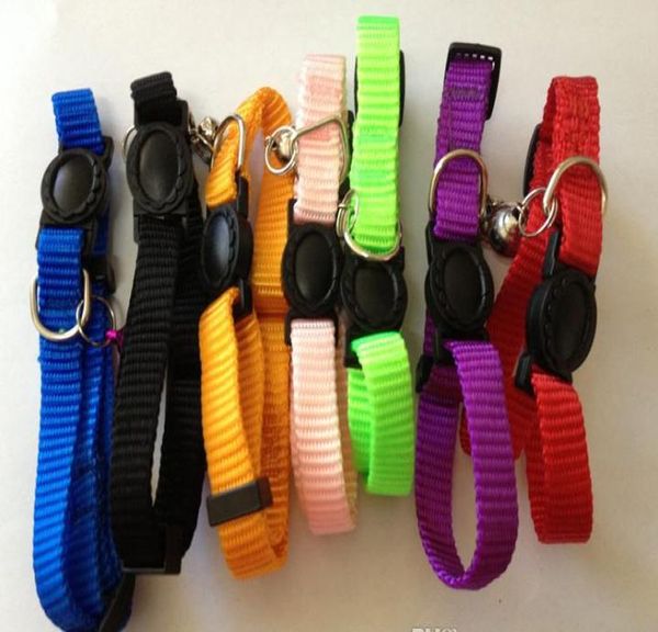 Collar per cucciolo di colore con fibbia per cazzo in nylon con fibbia in pausa