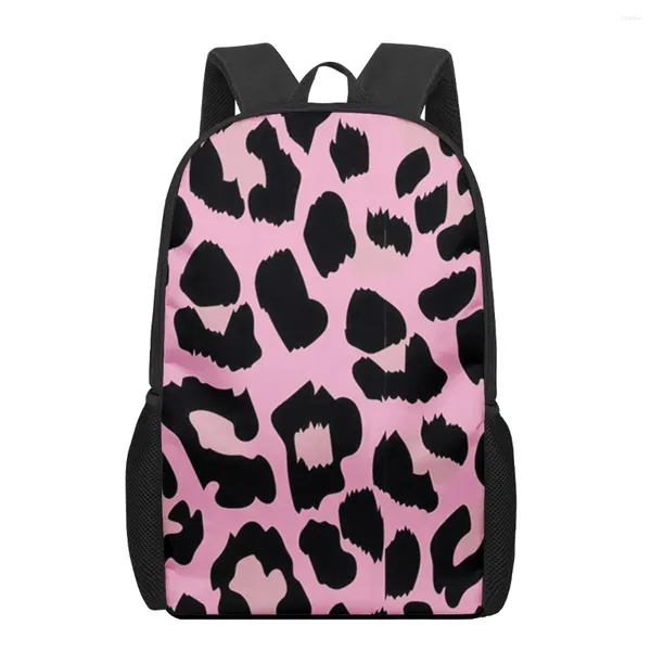 Школьные сумки леопардовые печать детей рюкзак для мальчиков девочек -начальных учеников многофункциональные рюкзаки детские книжные сумки Плечо плечо