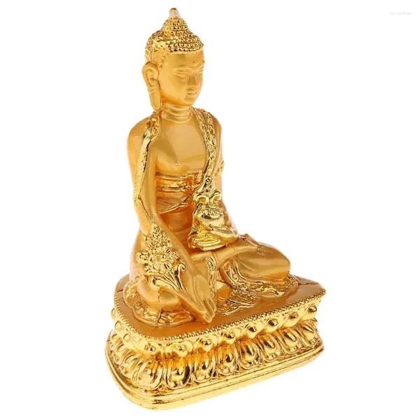 Dekorative Figuren Meditation Buddha Statue Religion Skulptur Buddhistische Apotheker Figur segne Familienhaus wirksamer Schutz