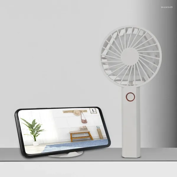 Dekorative Figuren 2024 USB Mini Handheld -Lüfter wiederaufladbar Desktop Luftkühler Außenkühlung Hand tragbar für Zuhause
