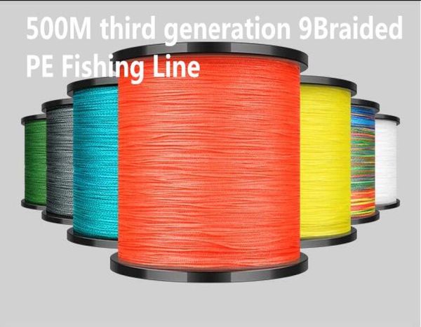 500m1640ft dritte GenerationPE -Linie 9braun Fishing Line 8Colors 8176LB Test für die Leistung von Salzwasser Higrade High Quality4786906