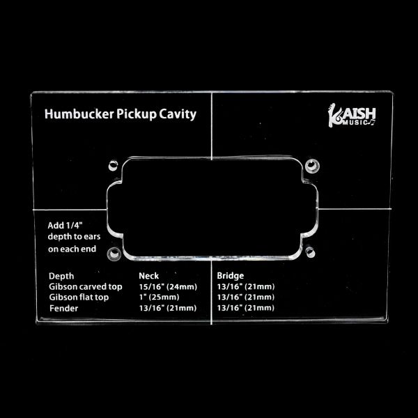 Kabel Dopro Acryl Humbucker Pickup Routing -Vorlage Pickup -Vorlagen für Gitarrenkörper oder Pickguard Rout