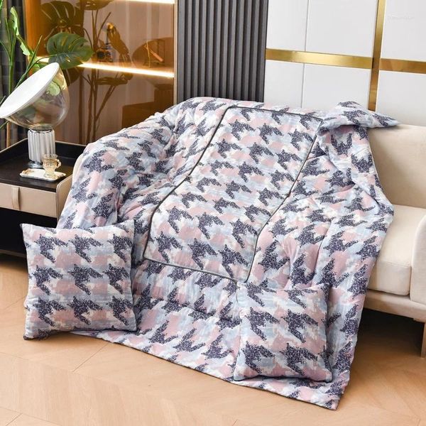 Kissen 2 in1 TRAVE -Decke Plüsch gefüllt PP Baumwollfalten Klimaanlage Quilt Auto Home Sofa Dekoration40 40 50