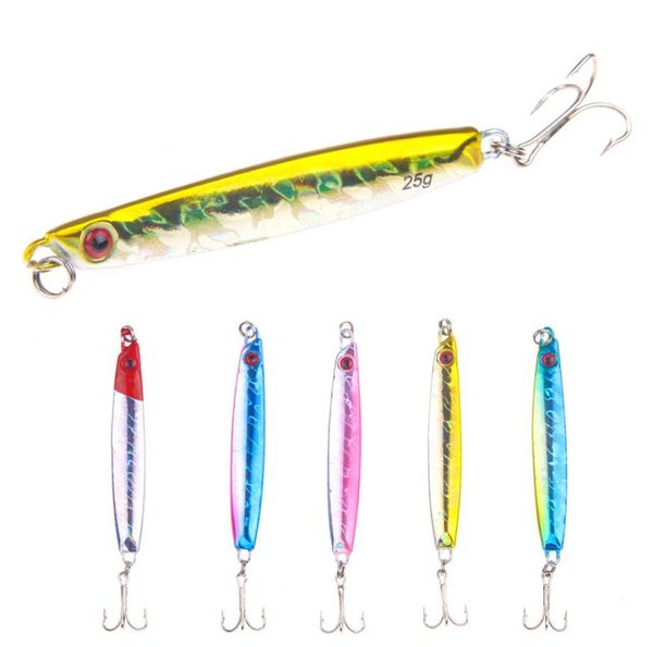 Metal Churge Fish Laser Lure 8cm 25g Anticorrosion Casting Gabinece gabarito de ferro de pesca de pesca de ferro