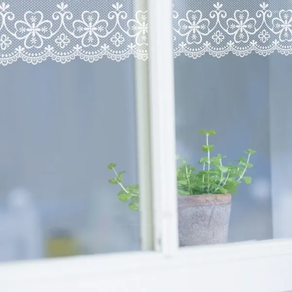 Adesivos de janela chegada branca/preta/verde/rosa Ambry especular linha de renda de renda Espelho de espelho de 10 cm de vidro decoração de filme