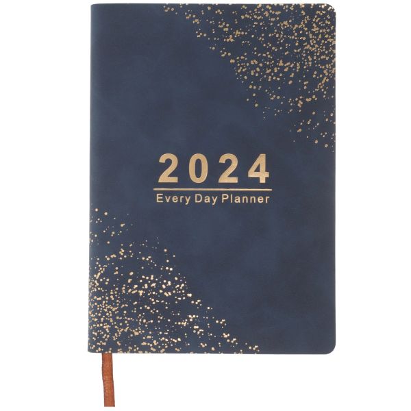 Notebooks 2024 Agenda Buch Business Planning Notebook Praktischer akademischer Planer Wöchentliche monatliche tägliche undatierte Jahr Notizblock die