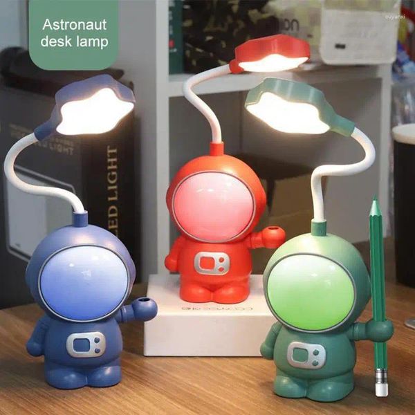 Tischlampen Nordic Cute Snail Desk Lampe USB Ladestifthalter Kinder LED Nachtlicht Lesen mit Organizer