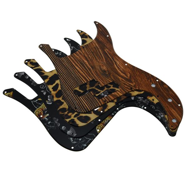 Kablolar Kaish Çeşitli P Bass 3D Baskılı Plastik Pickguard Vidalı Pb Scratch Plakası Hassas Bas Gitar