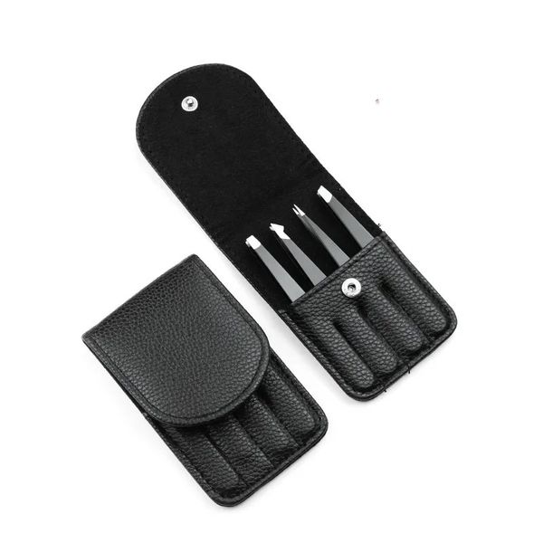 4/PCS/BAGO EMBRIA PROFISSIONAL TWEEZERS PONTO ANTIGO ANEXO PONTO/DIPTA INDENTE/CAIXO DE CABELO DE CABELO DE CAIO KIT