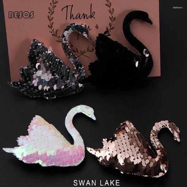 Decoração de festa Fashion Glitter Litter Swan Shape Holiday Bouquet Keychain DIY Pacote artesanal Acessórios decorativos Material