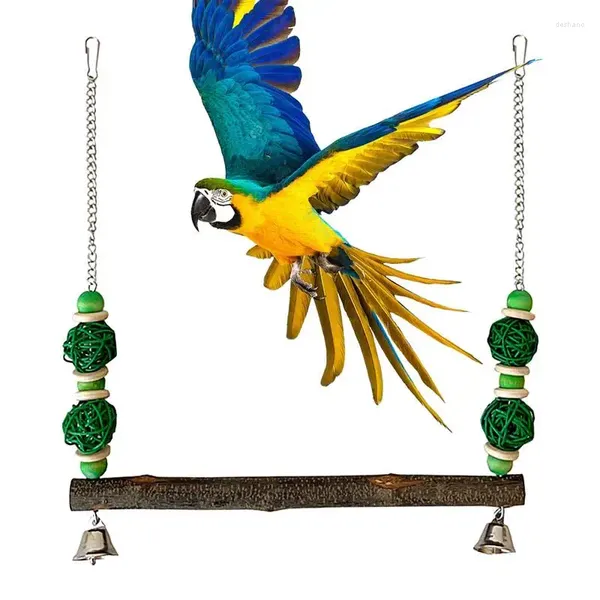 Outros suprimentos de pássaros balançam o swing de periquito multiuso pendurar hammock versátil brinquedos de gaiola de brinquedos com produtos de gancho