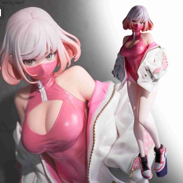 Экшн -игрушки фигуры 16см масска девочка Luna Pvc милая сексуальная обнаженная девушка -кролика аниме -фигура игрушка Hentai Model Collect