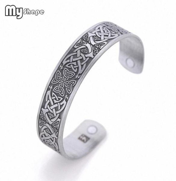 Моя форма здоровья магнитные ирландские браслеты Antique Silvery Mount Bangle французские мужчины винтажные аксессуары для ювелирных изделий 9bxn#5602471