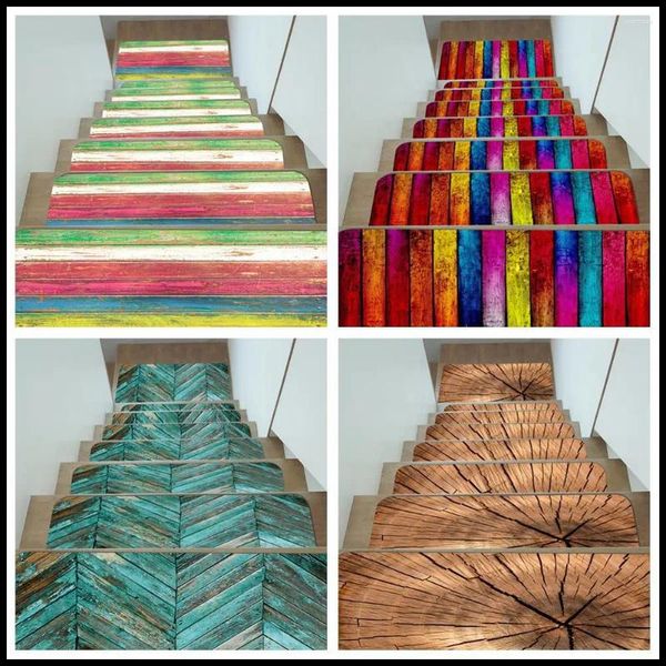 Teppiche im europäischen Stil Massivholz Treppenmatte stufenfrei selbst kleber Nicht-Rutschhaus in der Innenkolleginte Teppich