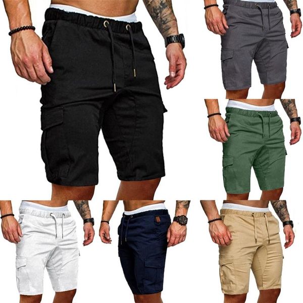 Shorts masculinos Mens Sports Sports Training Running Bodybuilding Workout Fitness calças curtas Summer Beach Wear M-xxl