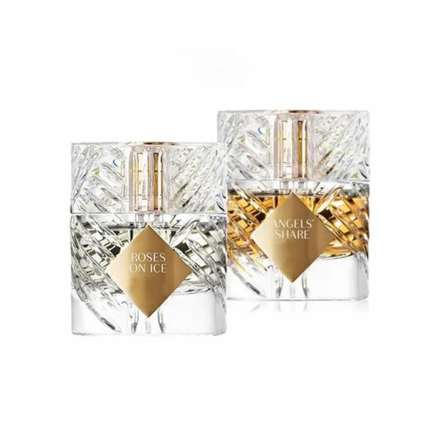 Hot 50ml Kilian Angels Compartilhe a maçã Brandy Blue Moon Ginger Dash Roses On Ice L'Heure Verte Colônia Mulheres Perfume Fragrância Eau de Parfum Spray Intense 1.7fl Oz