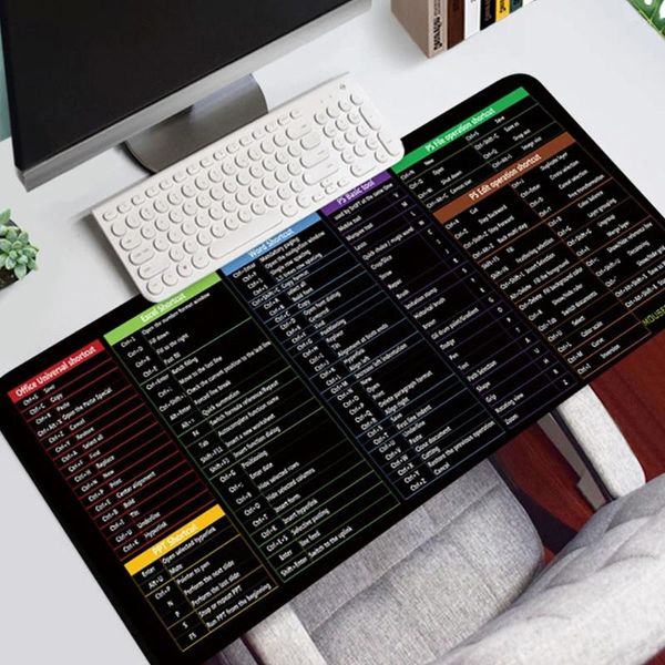 Aufbewahrungstaschen Mauspads Schreibtisch Computermatte Keyboard Office Home Decor Große Verknüpfungsmatten Tisch