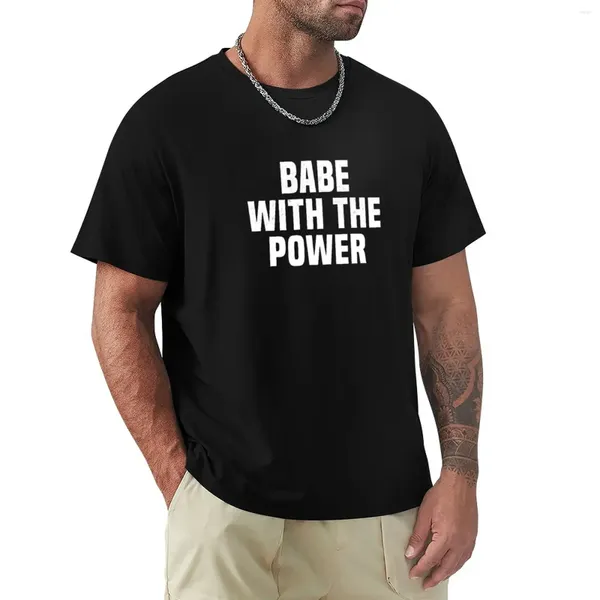 Herren Polos Lustiges Baby mit dem Power Bossy Sarkasm Teen Teen Shirt T-Shirt ästhetische Kleidung verdient schwarze T-Shirts für Männer