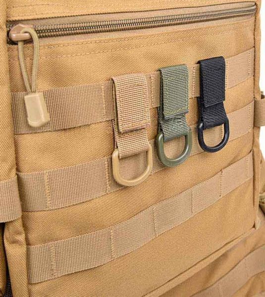 Tactical Tactical Molle Fivela de fivela de fivela de fivela de fivela de fivela de fivela de nylon militar Backpack Chain Key2945097