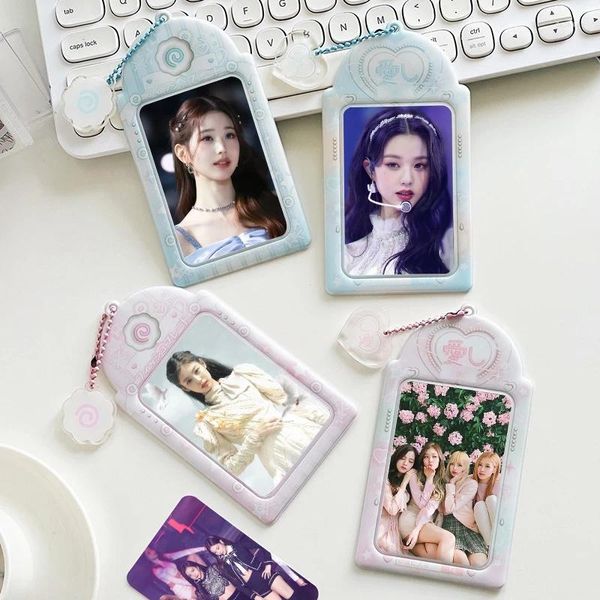 Çerçeveler Japon tarzı Kawaii 3 inç PVC Pocard Tutucu Karikatür KPOP PO KARTI KEYHAIN ÇANTA ÇANTA ÇANTU SAĞLAMAK