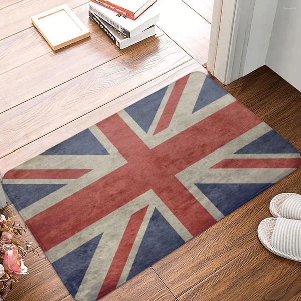 Teppiche Union UK Flagge Fußmatt Bad Begrüßung Teppich Eingang Zuhause Wohnzimmer Königreich Land United Saugle Floor Rugtür Matte