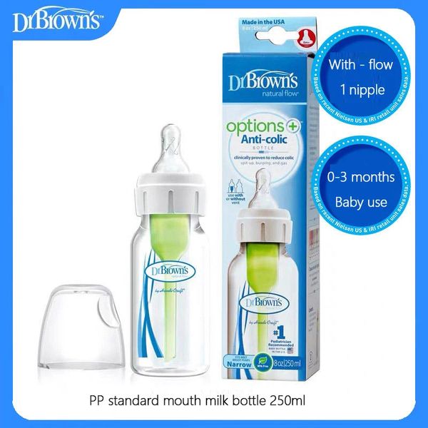 Dr. Born Baby Bottle / 60ml 120ml 250ml / Boca padrão PP Bottle 240326