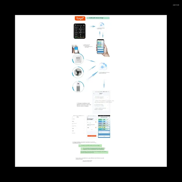 Tuya Smart WiFi CO2 -Detektorsensor Luftqualität Monitor TVOC Gas CH2O -Temperaturfeuchtigkeitsmessgerät Weiß