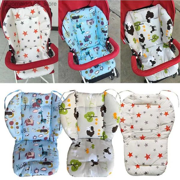 Kinderwagen Teile Zubehör Universal Cart Kissen Hochsterndruck dicker Kinderstuhl Stuhl Baumwolle Fütterung warm q240416