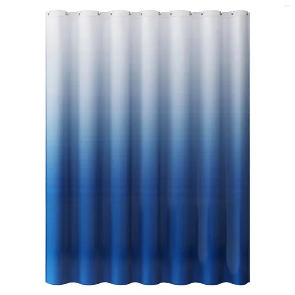 Duschvorhänge Badewanne Gradient Drape dauerhaft mit 11pcs Haken El für Badezimmer Schnell trocken wasserdichte Peva -Vorhang Haus modern