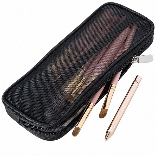 Ferramentas de beleza femininas Makeup Brush Travel Case Cosmetic Houndetry Bag Organizer for Men Mesh Kit Bolsa W Accorores de armazenamento U3yx#