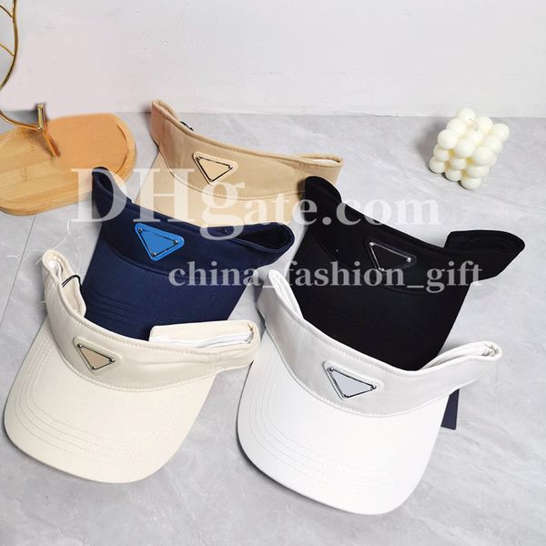 Designer Visor Cappello Summer Top Capite per uomini Donne Beach Vacone Sun Shade Hat Outdoor Golf Dennis Sports Bal