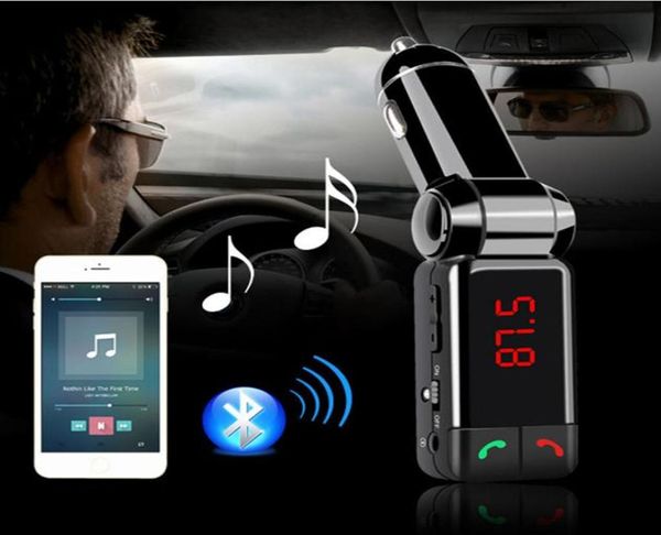 BC06 Wireless Bluetooth Car Kit Handfree FM Sender Stereo O MP3 -Musikplayer Dual USB -Ports Ladegerät mit LCD Display6891976