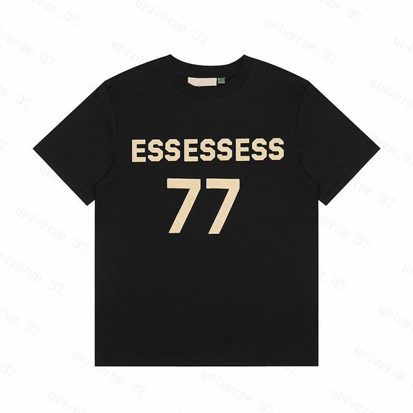 T-shirt Essentialsshirt Mens magliette Spessi versioni di cotone Summer Women Designers Thirt Fashion Tops Man Casual Letter Polos Abbigliamento Abbigliamento Tee 2024 ZX14