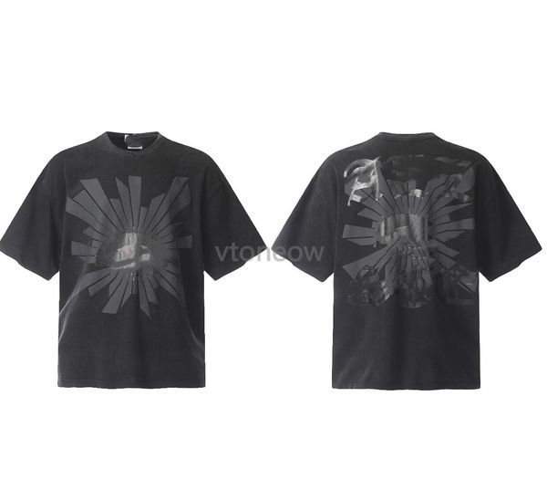 Summer Men Designer T Camisetas Casas Casual solto de erros Tees Carta impressão de camisa de manga curta moda moda hip hop