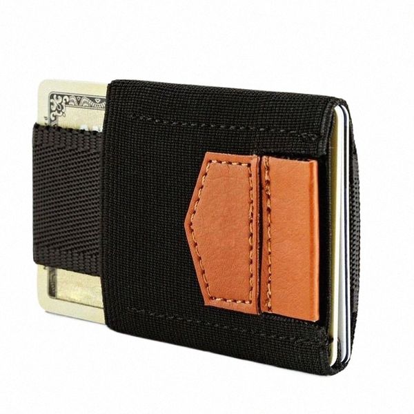 Minimalista Super Slim Wallet Holder Cristet Credit Case Coins Purse for Men Women Pocket Magic Elastic Men Wallets W7CO#