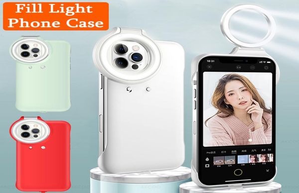 Selfie Işık Taşınabilir Cep Telefon Kılıfı İPhone 12 PRO MAX Flash LED Ring Iphone 1212 Pro yeni Case9947677