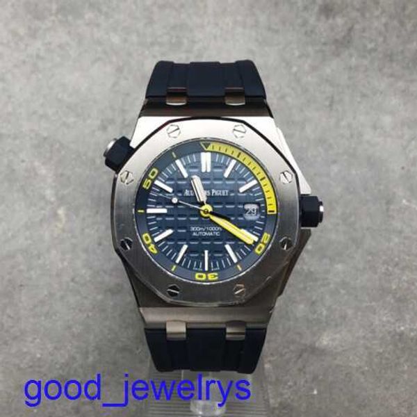AP Brand Army Watchwatch Royal Oak Offshore -Serie Blue Plate Gummiband Automatische mechanische Herren Präzision Stahlmaterial Durchmesser 42 mm Luxusuhr