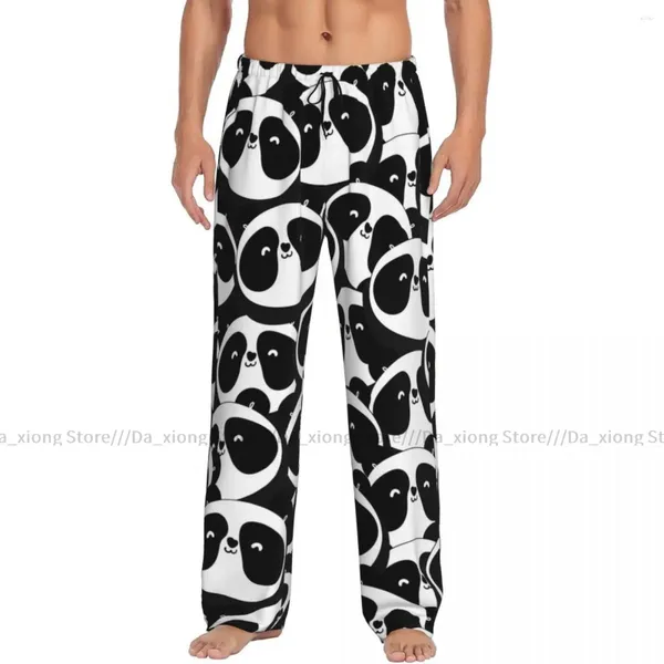 Abbigliamento da uomo Sleep Men Sleep Bottoms Mash Lounge Pantaloni in bianco e nero Pantaloni del pigiama