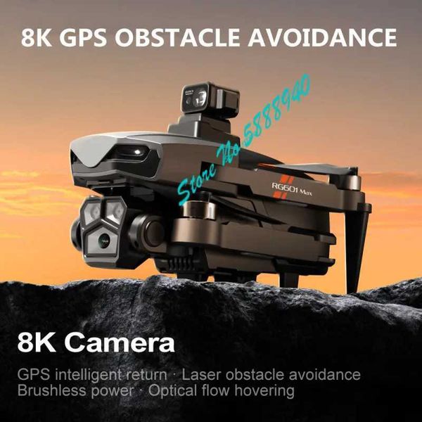 Drones Professional 8K GPS AERial Retorno Brushless WiFi FPV RC Drone 5G 360 Evitar o Modo de Cabeça Remoto Controle Remoto Quadcopter 24416