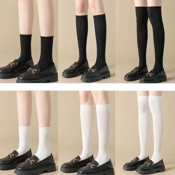 Calzini sexy Black White Cotton Socks School Uniform Highschool Girl JK Socks Halloween Lolita COSPLAY ACCESSORI DI COSTA TUTTO TUTTO SCHEDE CORSE HIGH